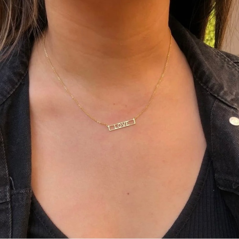 Rudiment Gold Love Street Pendant - Picture 2 of 4